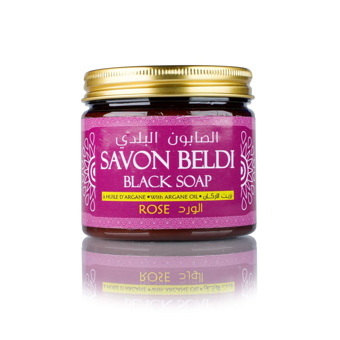 SAVON BELDI ARGANE A LA ROSE 200g