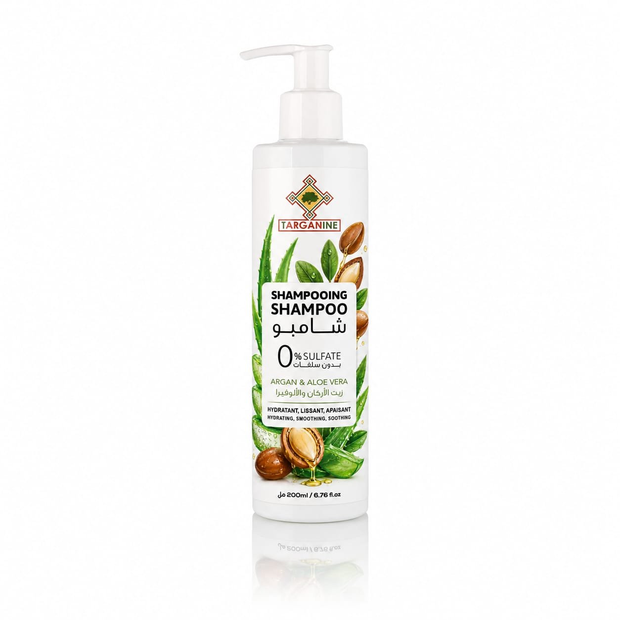 Shampooing sans sulfate à l’argan et à l’aloe vera